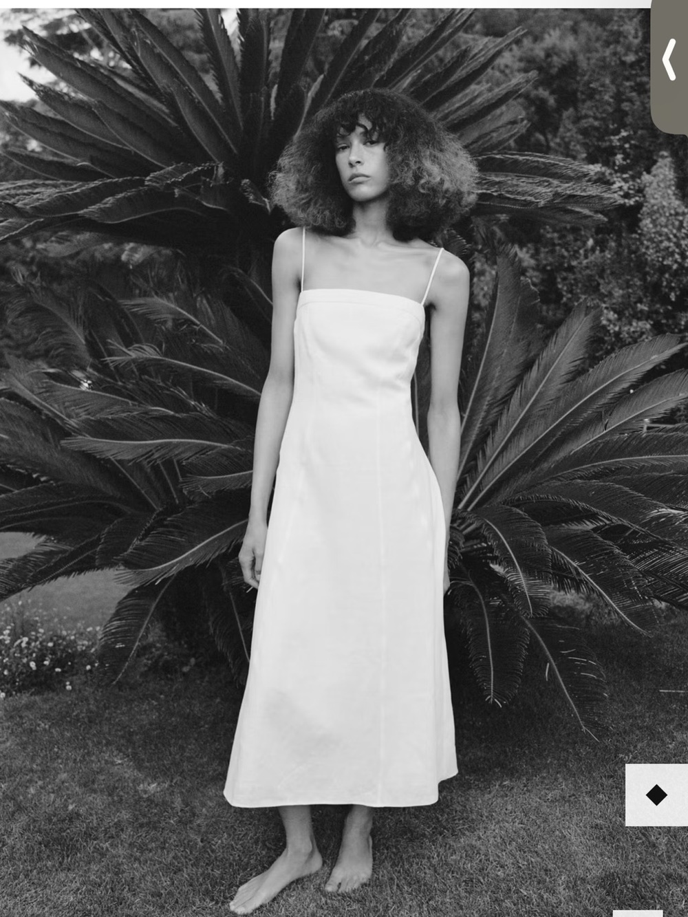 Mango White Spaghetti-Strap Midi Dress - Picture 3 of 5